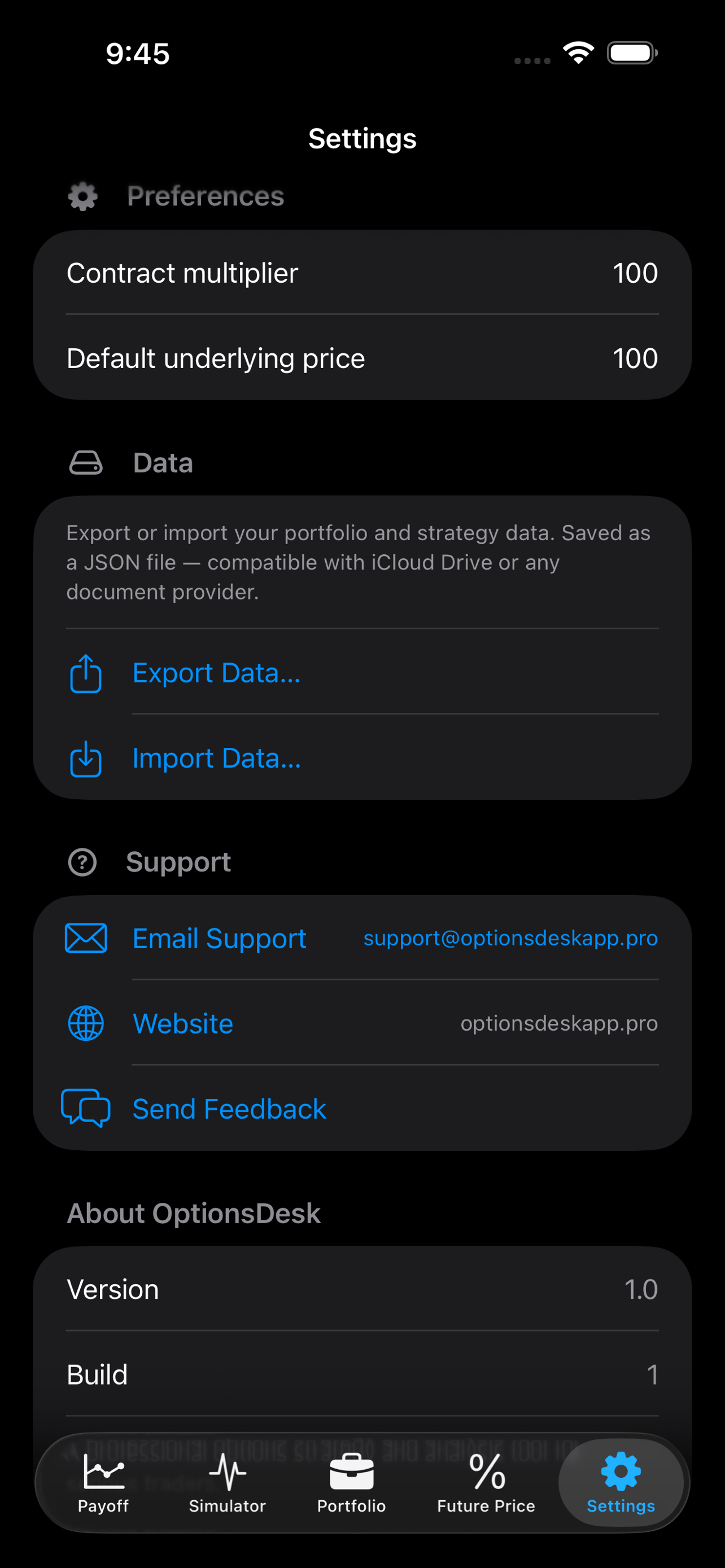 iOS Settings